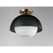 Maxim Lighting Perf 1-Light Flush Mount 10083WTBKSBR - alternate 5